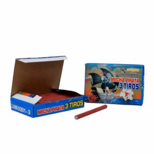 Mecha pirata 3 tiros - Caja x 30 Unid