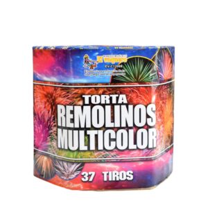 Torta Remolinos Multicolor 37 Tiros