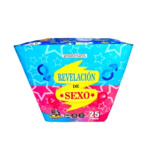 Torta de humo Revelación de Sexo 25 Tiros en abanico (Azul o Rosada)