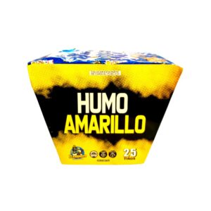 Torta de humo Amarillo 25 Tiros en abanico