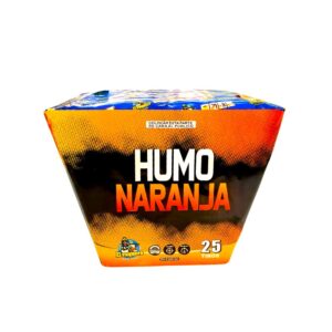 Torta de humo Naranja 25 Tiros en abanico